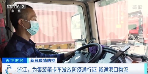浙江 为集装箱卡车发放防疫通行证 畅通港口物流